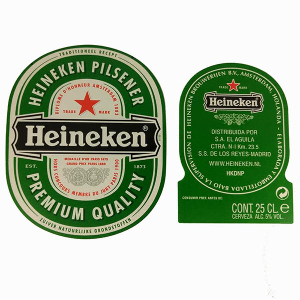 Rótulo De Cerveja Espanha Heineken 4
