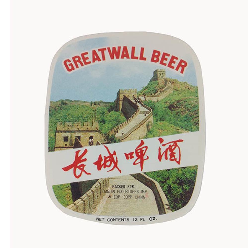 Rótulo De Cerveja China GreatWall Beer 