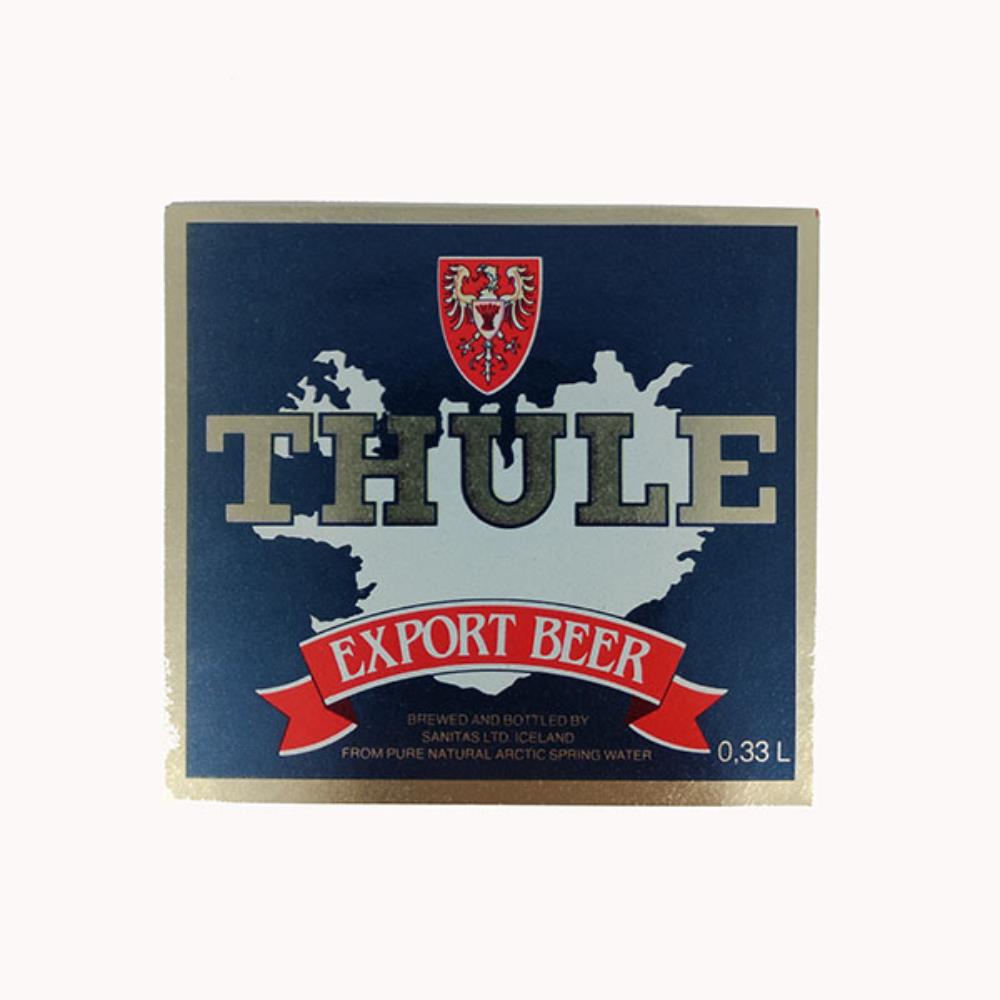 Rótulo de Cerveja Islândia Sanitas Thule