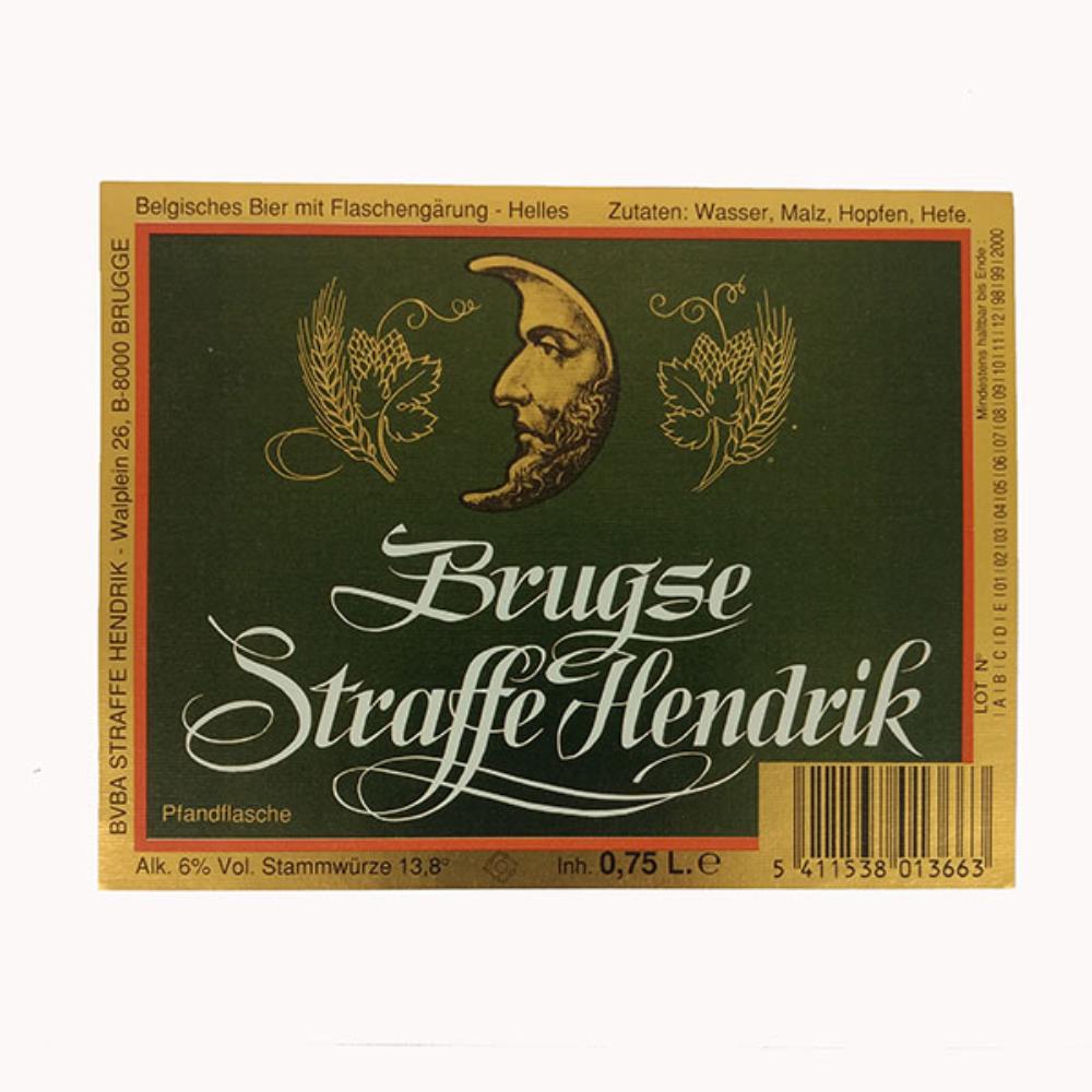 Rótulo de Cerveja Bélgica Brugse Straffe Hendrik
