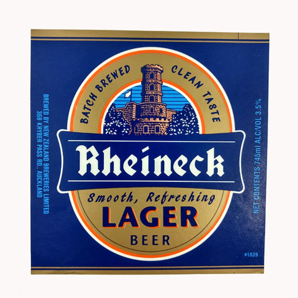 Rótulo de Cerveja Inglaterra Rheineck Lager