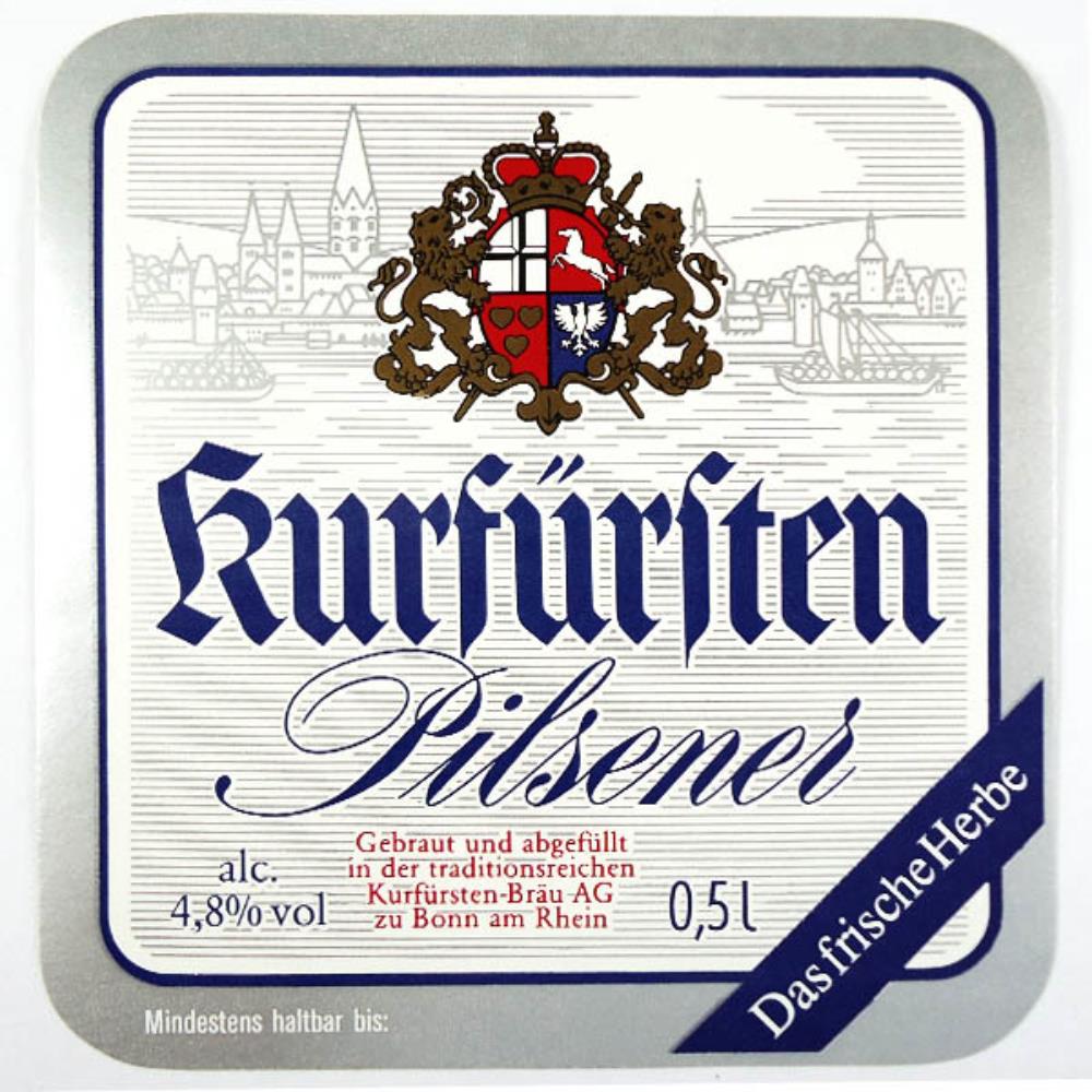 Rótulo de Cerveja Alemanha Kurfürsten Pilsenener
