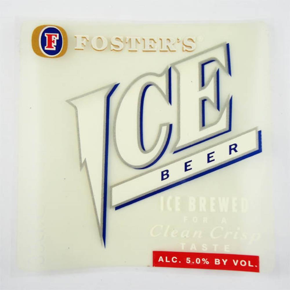 Rótulo de Cerveja Austrália Fosters Ice Beer For A