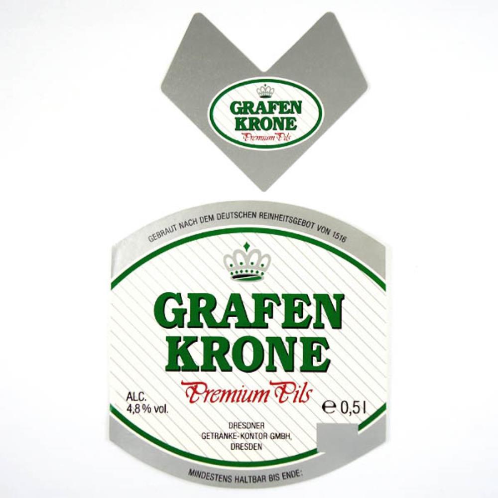 Rótulo De Cerveja Alemanha Grafen Krone Premium Pi