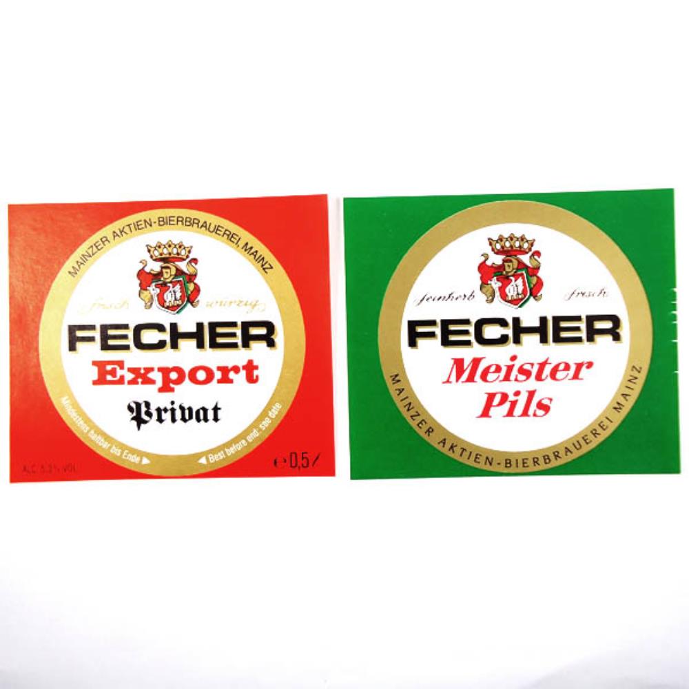 Rótulos de Cerveja Alemanha Fecher Lote 1