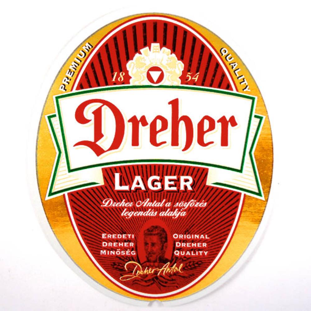 Rótulo de Cerveja Hungria Dreher Lager