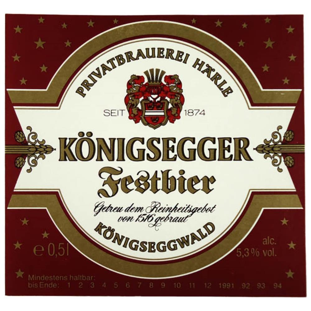 Rótulo De Cerveja Alemanha Konigsegger Festbier 3
