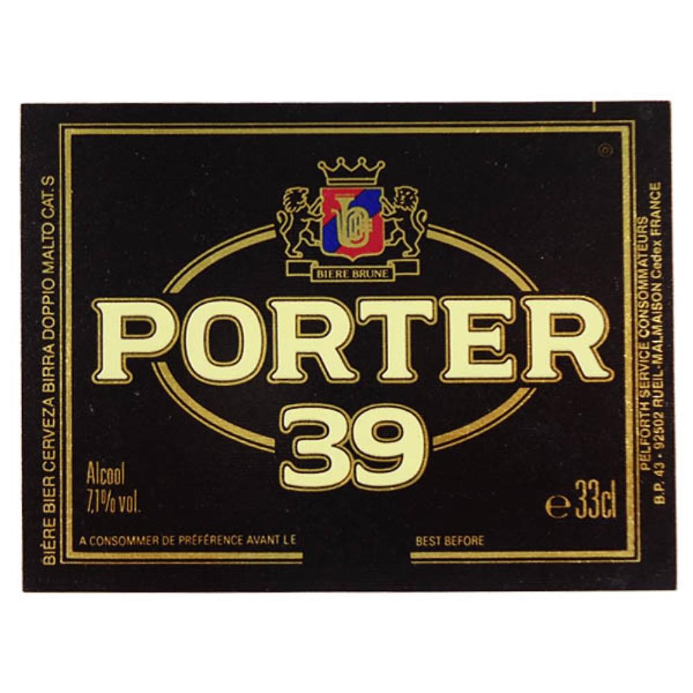 Rótulo de Cerveja França Porter 39