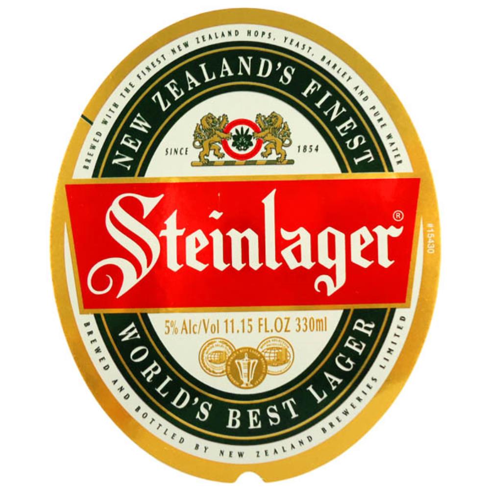 Rótulo de Cerveja Nova Zelândia Steinlager