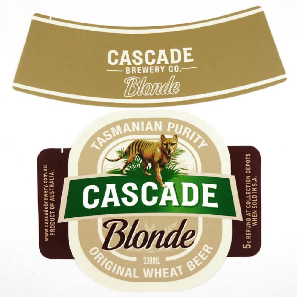 Rótulo De Cerveja Austrália Cascade Blonde