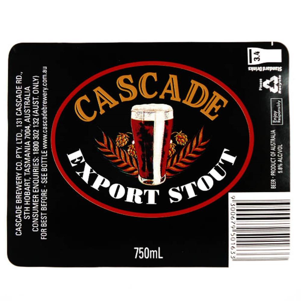 Rótulo De Cerveja Austrália Cascade Export Stout 7