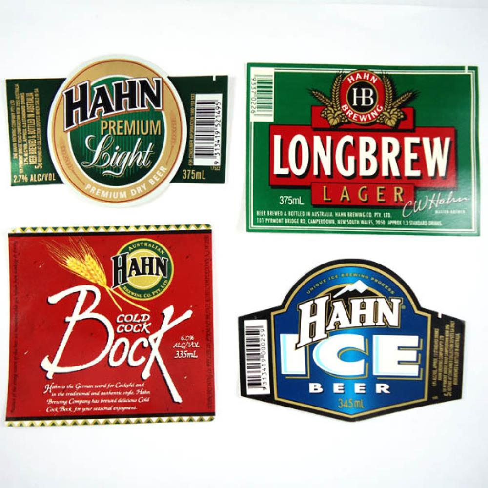 Rótulos de Cerveja Austrália Hahn Lote 7
