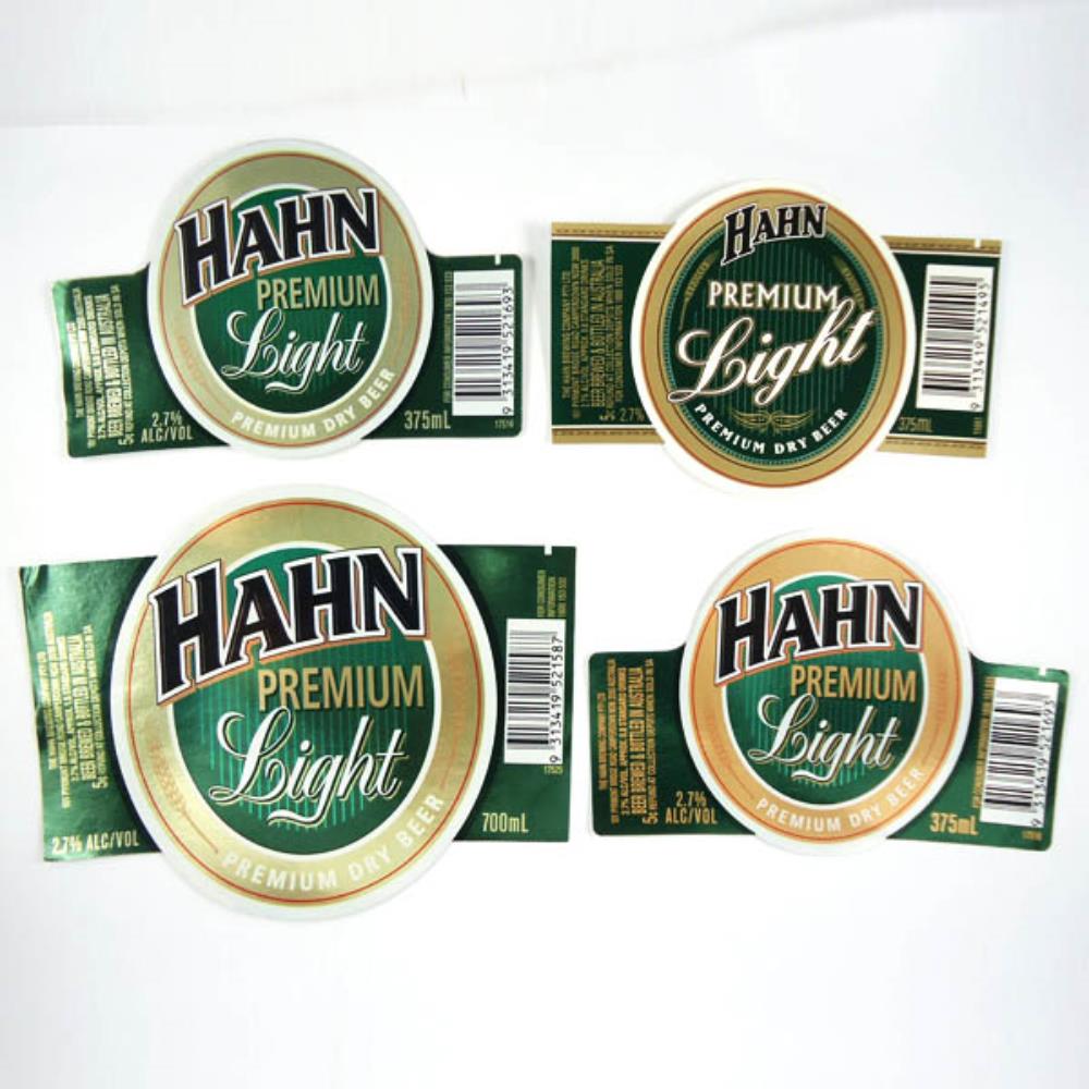 Rótulos de Cerveja Austrália Hahn Lote 13