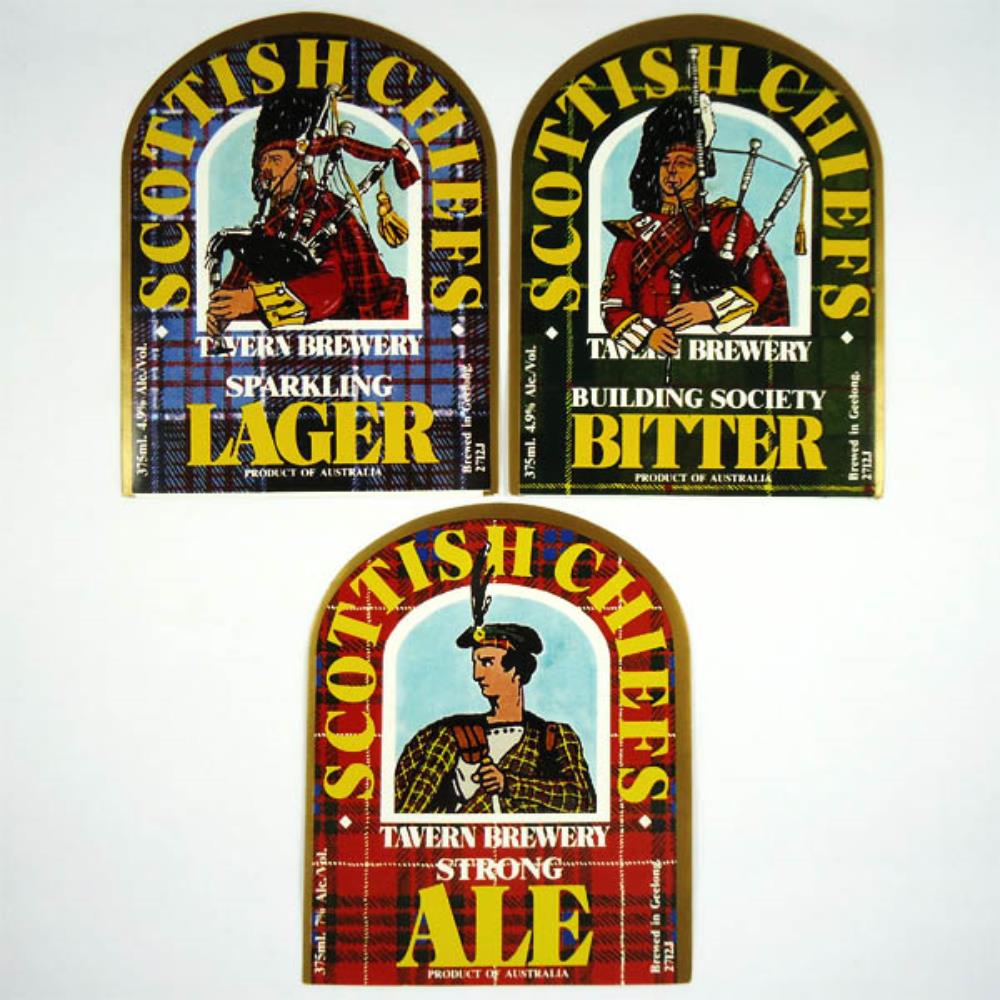 Rótulos De Cerveja Austrália Scottish Chiefs Taver