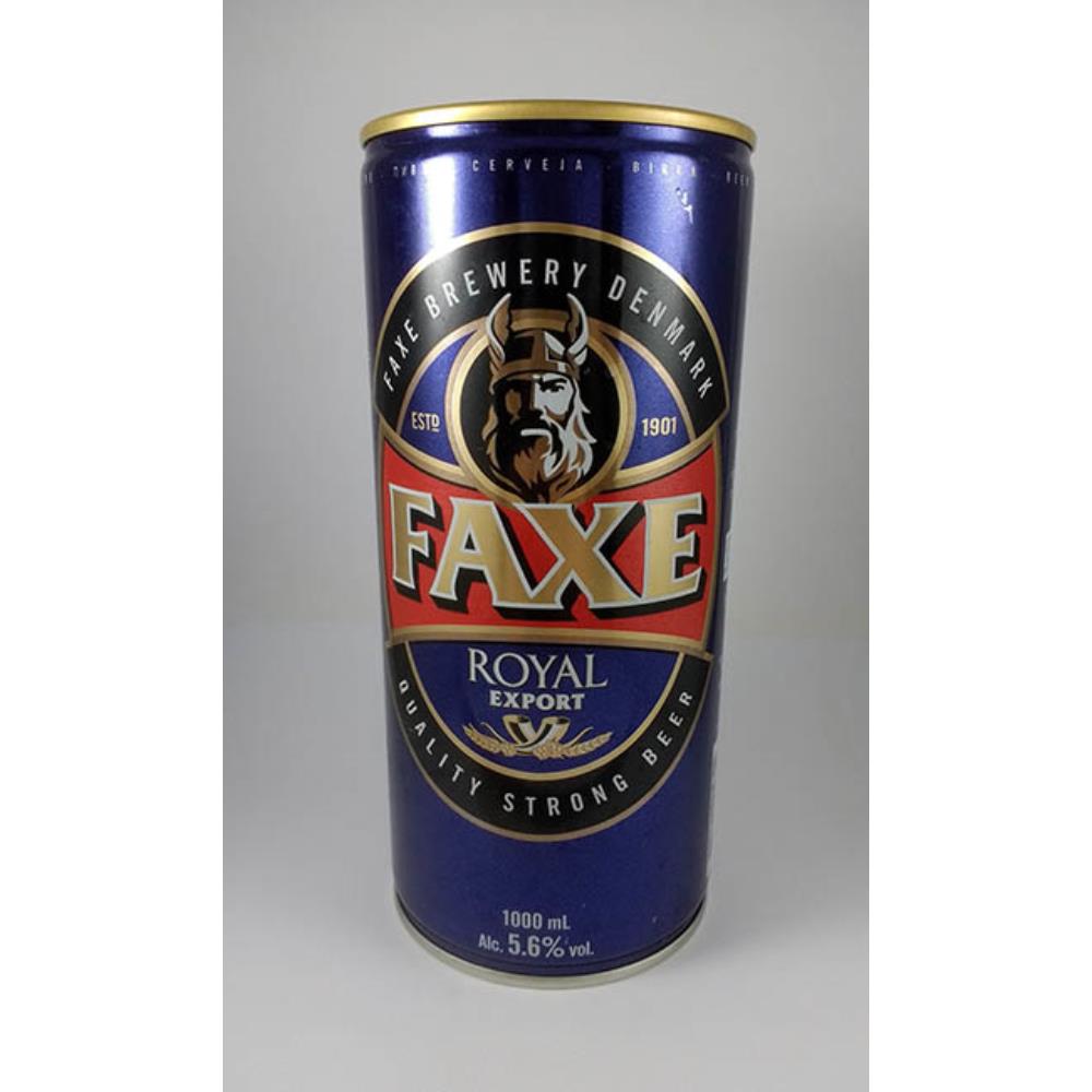 Lata de cerveja Faxe Royal 1 Litro