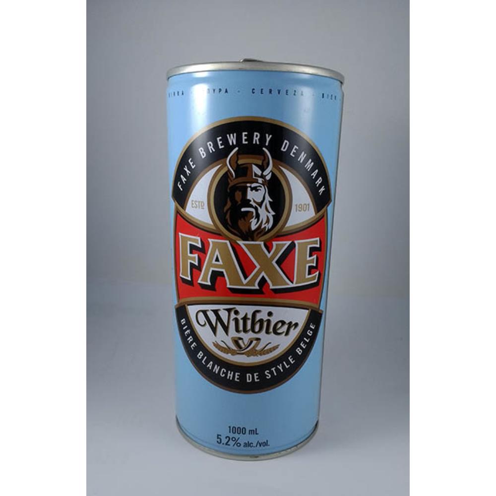 Lata de cerveja Faxe Witbier 1 Litro