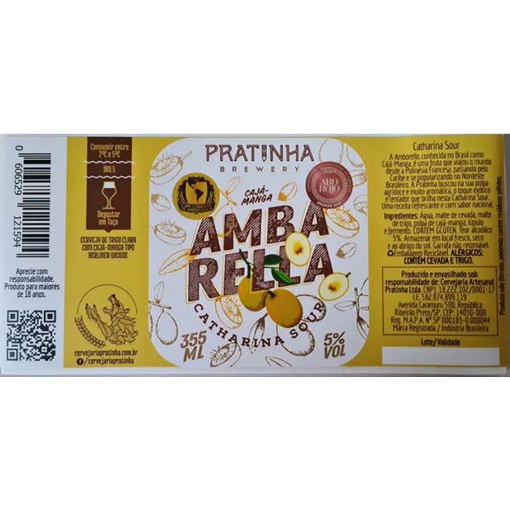 Pratinha Chatarina Sour Cajamanga Ambarella 355 ml