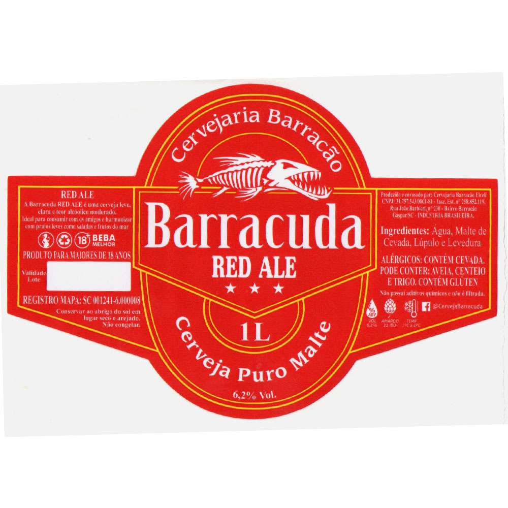 Barracuda Hop Lager 1 L