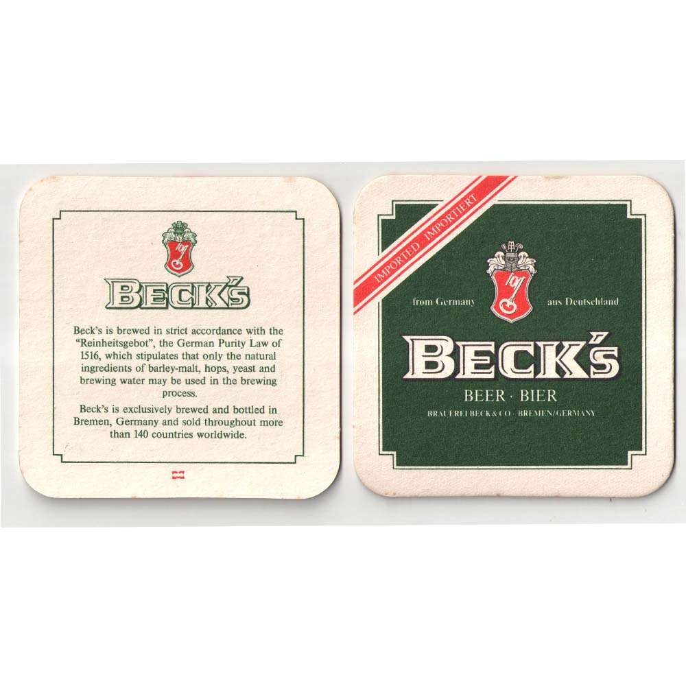 Becks Beer  - Bier  Alemã