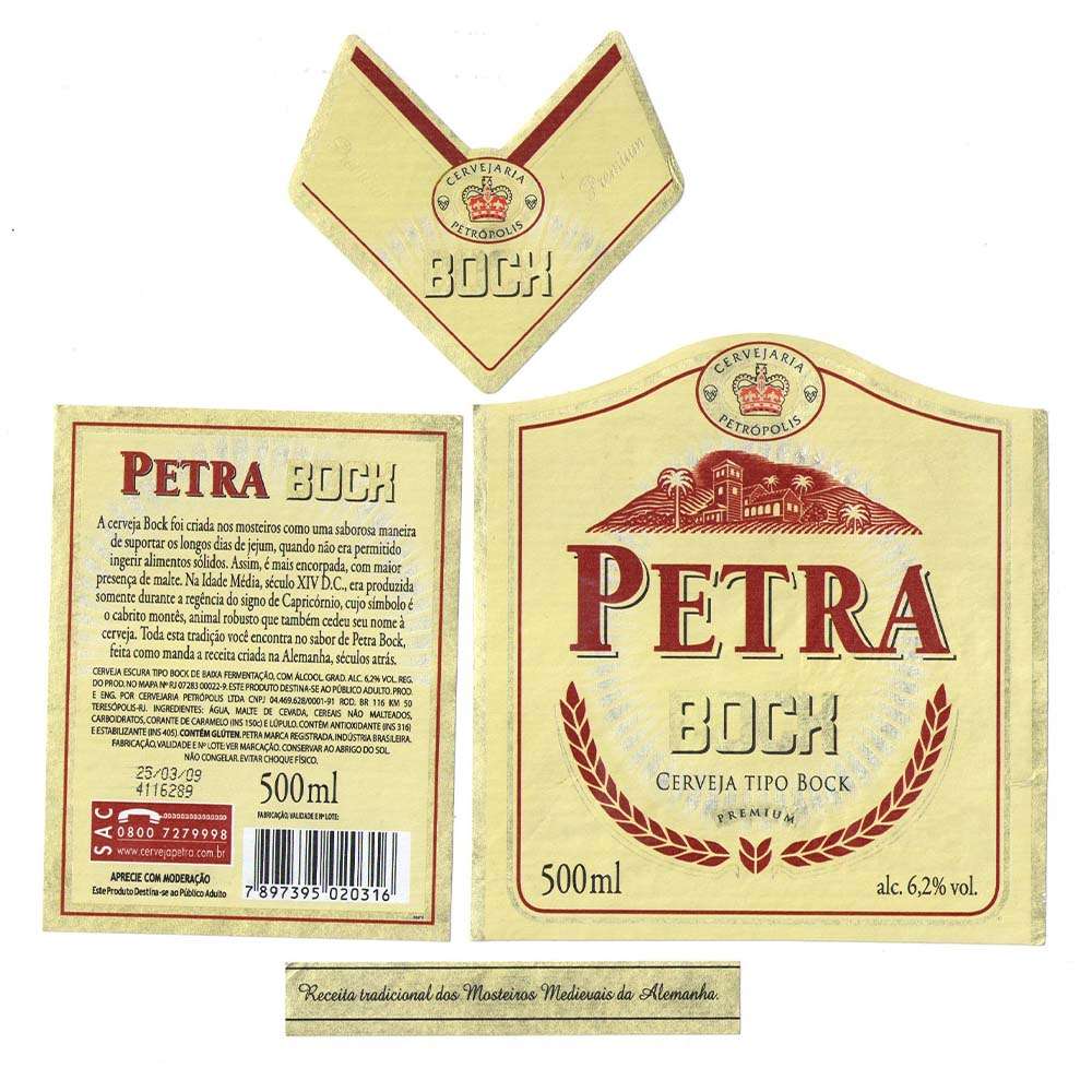 Cerveja Petra Bock Premium 500 ml 