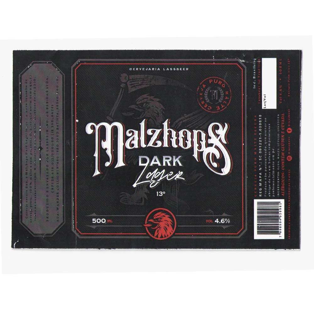 Malzhops Cervejaria  Dark Lager 500 ml