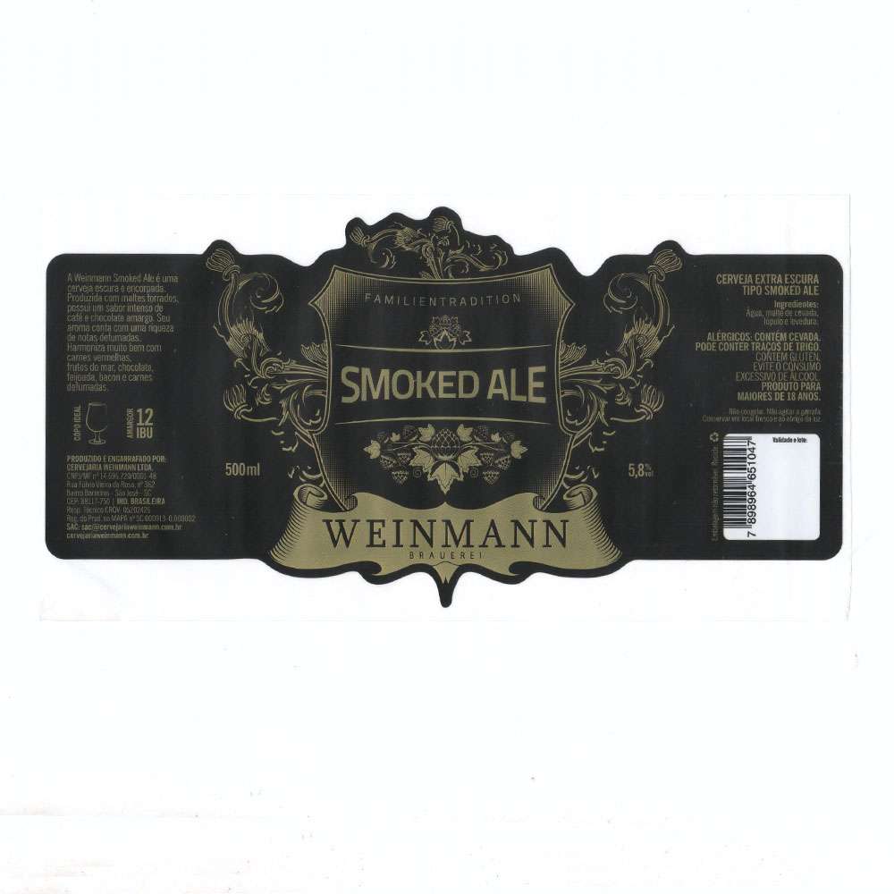 Brauerei Weinmann - Cerveja Extra Escura Tipo Smoked Ale 500ml