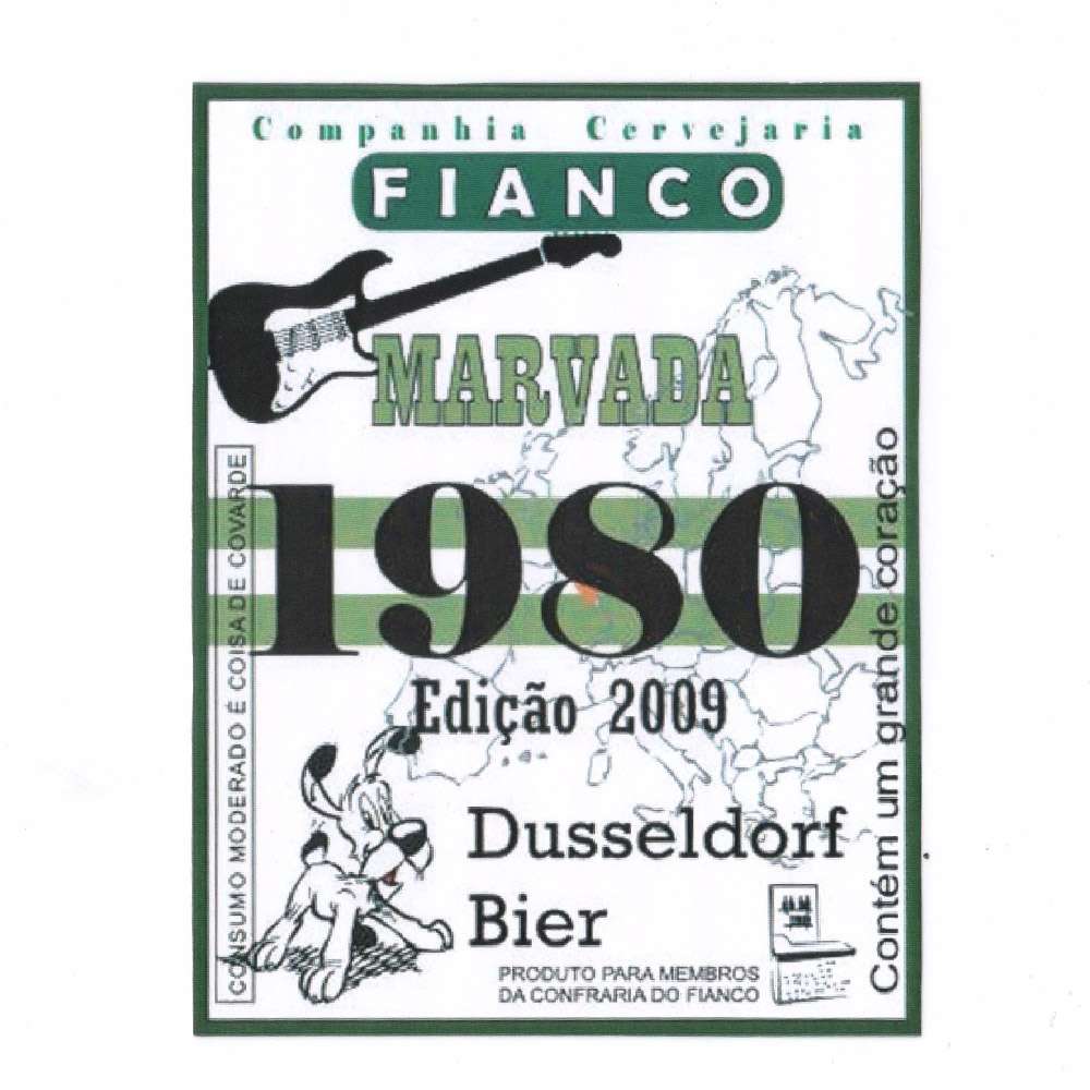 Cervejaria Fianco - Marvada 1980 Edição 2009 Dusseldorf Bier 