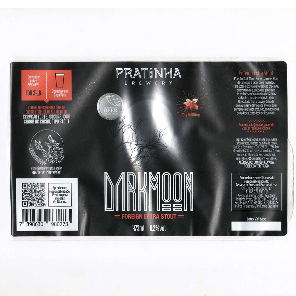 Pratinha Darkmoon -  Foreign Extra Stout 473ml