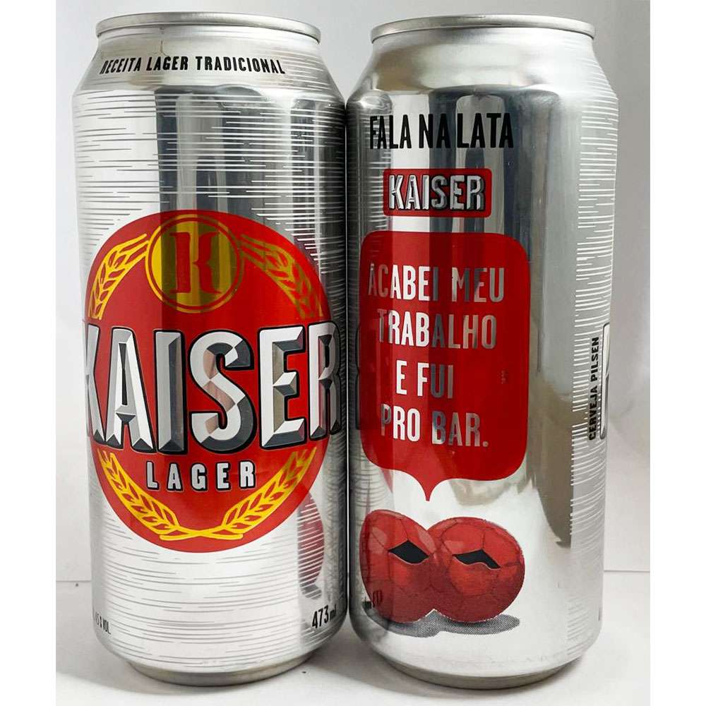 Kaiser Lager - Fala na lata (Acabei meu trabalho e fui pro bar)