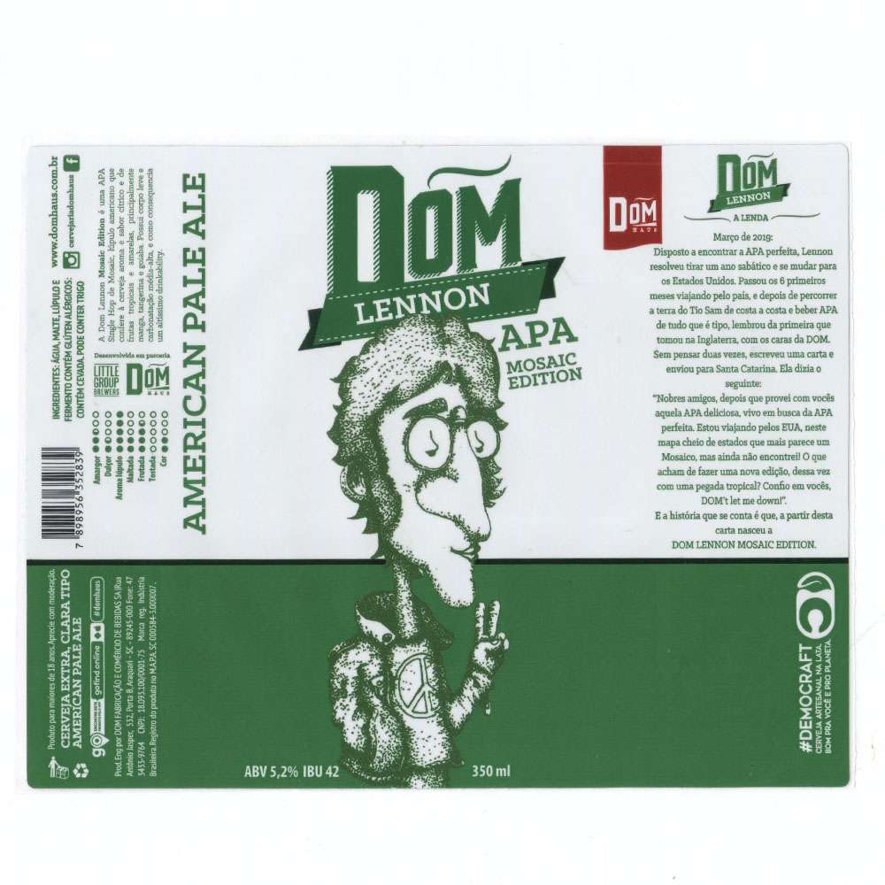 Dom Haus - Dom Lennon APA Mosaic Edition 350ml