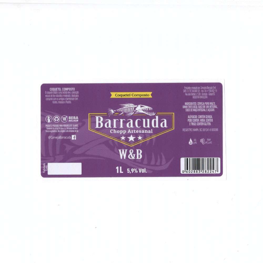 Barracuda Chopp Artesanal - W&B 1L