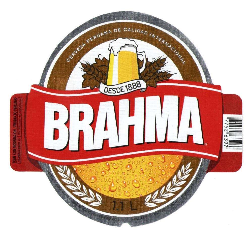 Brahma Cerveza Peruana de Calidad Internacional - 1.1L