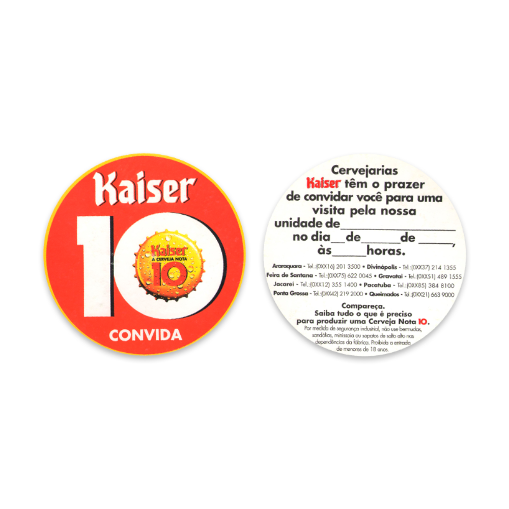 Kaiser - A cerveja nota 10 (Convida..)