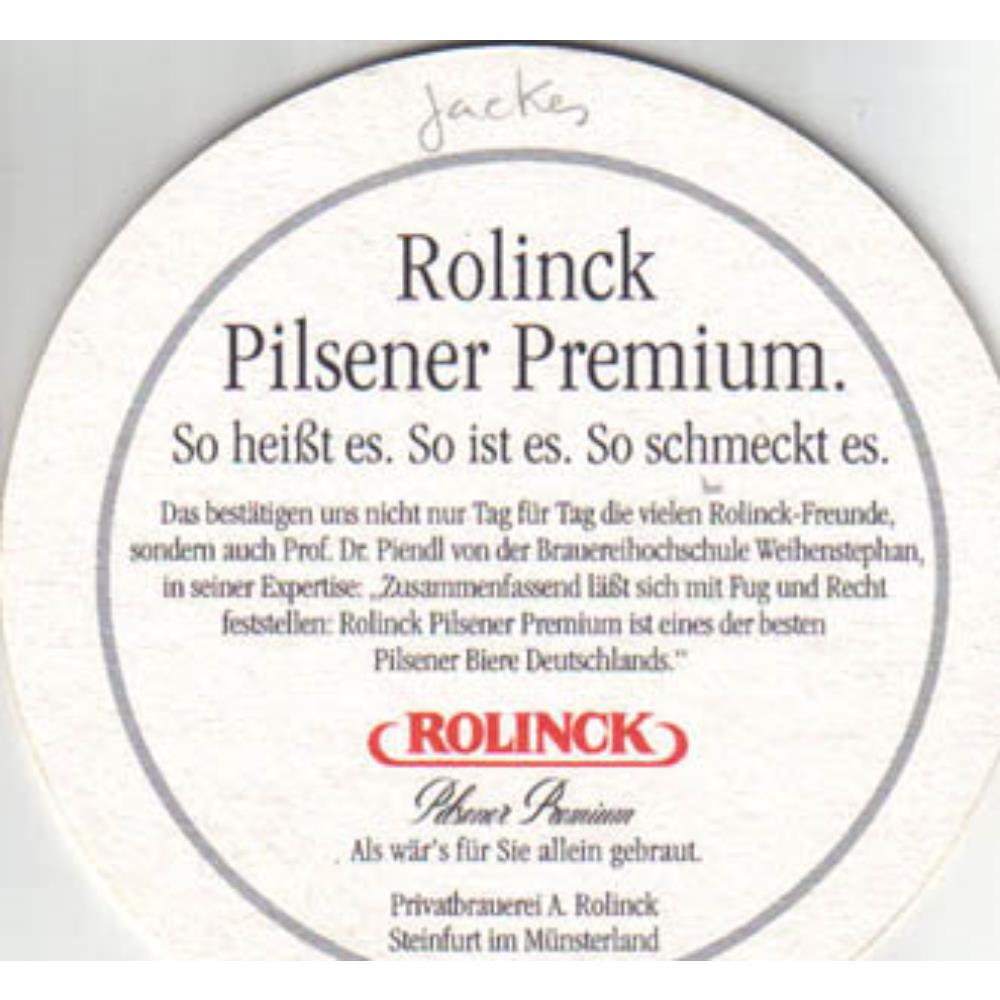 Alemanha Rolink Pilsener Premium